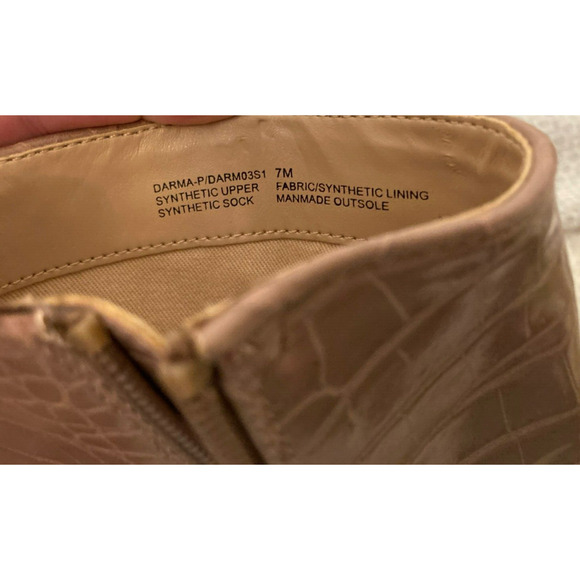 Steve Madden Womens DARMA-P Animal Print Block Heel Ankle Boots 7M TAUPE NWT - Picture 7 of 8